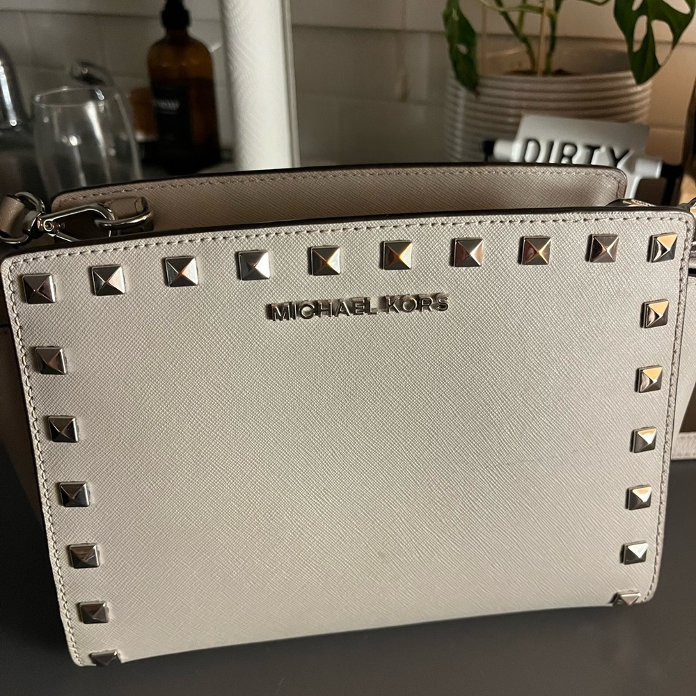 Michael Kors Gray Studded Women's Bag